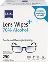 ZEISS forhåndsfôring av linser med 70% alkohol, 250 teller