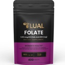 LUAL Folat Supplement for kvinner Graviditet  Acid Acido Folico para Mujer Embarazada Folat Diett Supplement 1,333 mcg DFE (Folsyre 800 mcg)