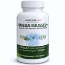 Bricker Labs Omega Cyclo - Mussel Plus UC-II, Premium NZ Green Lipped Mussel Plus UC-II Undenatured Type II Collage, Det Ultimate Joint Supplement for felles helse og komfort, 90 Kapsler