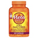 Metamucil, Psyllium Husk Kapsler, 160 kapsler, 3-i-1 Fiber Supplement, Daglig Psyllium Husk Fiber Kapsler Hjelpe støtte Digestiv helse ved å fremme regelmessighet*, Hjelp Supplement Daily Fiber Inntak