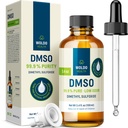 WoldoHealth DMSO 99,9% Farmasøytisk Grade - FT-IR Verifisert Dimetyl Sulfoksyd, lav Odor løsningsmiddel i glassflaske med presisjonsdropper (3,38 oz)