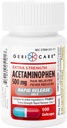 Gericare Extra styrke Acetaminophen 500 mg Rapid Release Gelcaps, smertelindring 100 greve (pakke med 1)