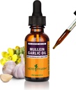 Herb Pharm Mullein hvitløk Herbal Oil - inneholder Calendula, hvitløk, Mullein blomst, St. John's Wort, Olive Oil, 1 Ounce