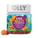 OLLY Kids Multivitamin & Probiotic Gummy, Digestiv støtte, Vitaminer A, D, C, E, B, sink, Chewable Supplement, Berry Flavored, 35 dagers forsyning - 70 Count
