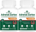 11-i-1 Adrenal Support Supplement, Cortisol Supplement med Pantotensyre og Ashwagandha - støtter sunn adrenal funksjon, energi og avslapning - 120 kapsler