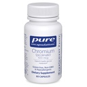 Pure Enkapsler Kromium (Picolinat) 500 mg - for Lipid & Carbohydrat Metabolisme* - Mineral Supplement - Superior Absorpsjon Kromium Supplement - Vegan & Glutenfri - 60 Kapsler