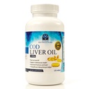 Cod Liver Oil Capsules - Premium sertifisert ren og frisk - Triple Styrke - Hjerte Sunn - 120 Softgels - Naturlig Supplement - 240 mg Omega 3 fettsyrer - Ingen fisk smak!