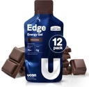 UCAN Edge Energy Gel Shots, Sjokolade (12, 2 Ounce Packets) for løping, trening, trening, trening, trening, Sykling, Crossfit