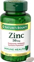Naturens Bounty sink 50mg, immun støtte og antioksidant kosttilskudd, fremmer hud helse, 1 kapell per dag, Glutenfri, 250 vegetariske kapell