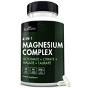 BioSchwartz Magnesium Complex Supplement (90 kapsler) 350 mg Magnesium Glykinat Citrate Malate og Taurate Per Serving for sunne nerver Muskel hjerte søvn støtte (Vegan, Glutenfri, ikke-GMO)
