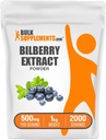 BulkSupplements.com Bilbær Ekstrakt pulver - Bilbær Ekstrakt Supplement, Herbal Supplement - Vegan & Glulten Gratis, 500 mg per servering, 1kg (2,2 lbs) (Pack of 1)