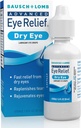 Bausch & Lomb Advanced Eye Relief, Lubricant Øyedråper for tørr øye, moisturizing & Soothing, Replenishes Tårer for rask og langstrakt relief, 1 Fl Oz (Pack of 3)