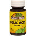 Naturens blanding folsyre 1000mcg tabletter 100 greve (3 pakke)