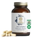 PURE SYNERGY Zink Complex | Immunstøtte Supplement | Naturlig, vegansk sinkkompleks med vitamin C og organiske hele matvarer | for immun, hjerne og hud helse (60 kapsler)