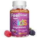 Feel Great Kids Calm Magnesium Gummies - Magnesium Supplement for barn - Magnesium Citrat Gummies - 60 greve