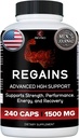 HGH Kosttilskudd for menn og kvinner - Reamans naturlig anabole muskelvekstbygging og menneskelig veksthormon for menn, muskelbygger for menn, muskel gjenoppretting post trening supplement, 240 Protein piller