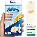 Medteker Hydrokolloid Gel Bandage, Ellipse 20ct + Strip 10ct, lang-lasting, Vanntett klesmerke for førstehjelp, Avansert kusje for hemmerforebygging og sårpleie, 2X rask healing for hæl, fingers og tær