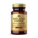 Solgar Chelated Kobber, 100 Tabletter - Viktig for Collagen Formation - Høyt Biotilgjengelig Form - Støtter Connective Vequide - Ikke-GMO, Vegan, Glutenfri, Dairy Free, Kosher - 100 Services