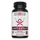 ZHOU klarhet og vitalitet (tidligere DHEA) 50 mg, Hormonal Balance Formula for kvinner og menn, sunn aldring, ikke-GMO, Vegansk, Glutenfri, 60 kapsler