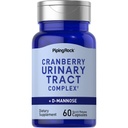 Piping Rock Cranberry Complex Supplement | 60 Kapsler | med D-Mannose og Probiotic Blend for kvinner og menn | Avansert urinformula | Ikke-GMO, Glutenfri