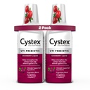 Cystex urinveisinfeksjon støtte og forebygging - Cranberry Prebiotic Supplement med D-Mannose & Vitamin C for UTI Beskyttelse og urinveis helse vedlikehold - 7,6 fl oz - (Pack of 2)