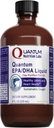 Quantum Nutrition Labs EPA / DHA væske - Omega 3 Fish Oil Liquid, Omega 3 Liquid Fish Oil Supplement for voksne, felles, hjerte, & hjerne helse støtte - 8 Fl Oz flaske
