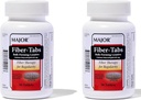 MAJOR Fiber-Tabs 625 Mg Tabletter - Fiberterapi for regelmessighet - Av og til parabol relief for voksne - 90 Count (2 Pack)