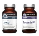 Kvalitet på livet Kinoko Platinum AHCC Mushroom Extract og Microactive Curcumin SR - Immune Bundle