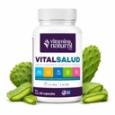 VITAMINER NATURAL CORP-Vital Salud Plus-Organic Immune System Støtte Supplement med Nopal Kaktus, L-karnitin Base-Supports Bone Helse, Reduserer Varicose Veins, Forbedre hudutseende (60 kapsler)