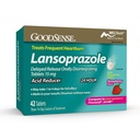GoodSense Lansoprazol forsinket frigjøring oralt desintegrere tabletter 15 mg, syre Reduser, Jordbærflavor, 42 greve (pakke med 1)