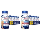 Sikre Plus Nutrition Shake med 16 gram protein og sikre Plus flytende ernæringshake med fiber, 16 gram protein, Vanilla, 8 Fl Oz flaske (pakke med 24)