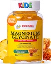 Magnesium Glycinate Gummies 100 mg for barn og voksne-sengetid formel, dyp rolig søvn supplement - Glicinato de Magnesio
