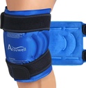 Atsuwell Ice Pack for Knees, Reusable Gel Ice Wraps for Knee, Fleksible Cold Compress Cold Pack for Knees, Elbow, Shin, 1 Pack