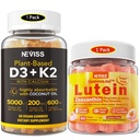 NEVISS Sukker Gratis Lutein Gummies 60 greve + vitamin D3 Gummies 60 greve