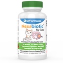 DrFormulas Nexabiotiske probiotika for kattepulver | Behandler diarre for kjæledyr med boulardii Lactobacillus Acidophilus, Best Probiotika Supplement for Digestive Helse 30 Kapsel