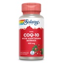 Solaray ren coQ10 100mg med Hawthorn Berry, antioksidant formel med coenzym Q10 og vitamin E for cellulær energi og hjerte helse støtte, Lab verifisert, 60 dagers garanti, 30 serveringer, 30 kapsler