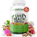 Liver Health Formula, Liver Cleanse Detox & Reparasjon med Artichoke Extract, Melk Thistle, Danse og mer for Liver Health - Herbal Liver Support Supplement 30 dagers forsyning (1)
