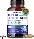 VITAL HERBAL Liposomal Alpha Lipoic Acid med Biotin, vitamin C- Maksimal styrke - støtter immunitet, energi nivåer-laget i USA