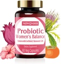 Prebiotika og probiotika for kvinner – Vaginale probiotika blanding, naturlige prebiotika, herbal støtte, fremme feminin helse og intimat balanse, Eliminer Vaginale Odors & pH-balanse, 60 kapsler (2)