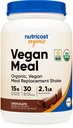 Nutricost Organic Vegansk Måltid Replacement Shake Powder (Chokolate) - Certified USDA Organic, Vegansk og Glutenfri