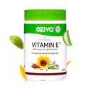 OZiva Plant Basert 100% naturlig vitamin E + Aloe Vera + Argan olje for glødende hud og sterkere hår, 30 Veg Kapsler, Ikke GMO