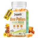 Bee Pollen 1000mg Sukkerfri Gummies, w/Fenugreek, Royal Jelly, Propolis, Økologisk Bee Pollen Chewable Supplement for kvinner, rik på vitamin E, Immunitet og hudpleie, 60 greve