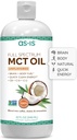 AS-IS Bare Full Spectrum MCT Olje C8, C10 & C12 | Unflavored | 100% fra ikke-GMO Coconuts | Perfekt til morgenkaffe | Rask ren energi | 32 fl oz (63 serveringer)