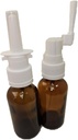 Amber Glass Tomt Nasal og Oral Sprayer for kolloidalt sølv og saltvannsapplikasjoner, Tomt 30ml (1oz) 2-pakke