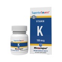 Superior Source vitamin K 100 mcg - Bein styrke og helse støtte Supplement - vitamin K Supplement hjelper blod helse og kalsium absorpsjon - 30 sublingual oppløsning tabletter