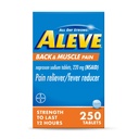 Aleve Tilbake & Muskelsmerter Relief Naproxen Natriumtabletter, Smerte Reliever & Fever Reduser, Medisin for kroppen, 250 Telling