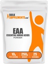 BulkSupplements.com essensielle Aminosyrer pulver - essensielle Aminosyrer Supplement, EAA pulver - ikke-flavorert og glutenfri, 10g per servering, 250g (8,8 oz) (Pack of 1)