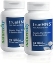 NatureCity True-HNS Hår Nagler og hud cynatin keratin og plantebasert Biotin Vitamin Supplement |Fullere og sterkere hår og negler |Non GMO® 120 Veggie Kapsler
