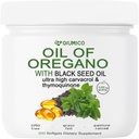 Olje av Oregano med svart frøolje softgels, Oregano oljekapsler organiske, 2 i 1 6000 mg olje av Oregano med svart frøolje 200 mg, 300 greve