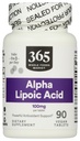 365 ved hele matmarkedet, Alpha Lipoic Acid 100mg, 90 greve